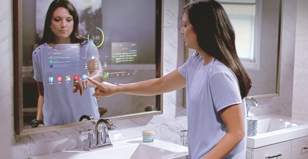 مرآة “Aura Mirror” الذكية… أكثر من مجرد انعكاس